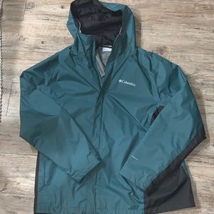 Columbia Zip/Hooded Rain Jacket